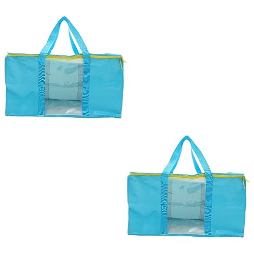 Toyvian 2 Unidades Organizador De Armazenamento Saquinhos De Edredom Com Zíper Bolsas Em Movimento C