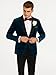Alberto Narodni Dark Teal Blue Velvet Fabric Dinner Jacket (Greenish Blue) Fashion Tuxedo for Men (US, Alpha, 4X-Large, Regular, Tall, Teal Blue)