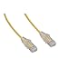 Cable Central LLC (10 Pack) Slim Cat6a Yellow Copper Ethernet Cable, 10 Gigabit, Snagless/Molded Boot, 500 MHz, 3 Feet