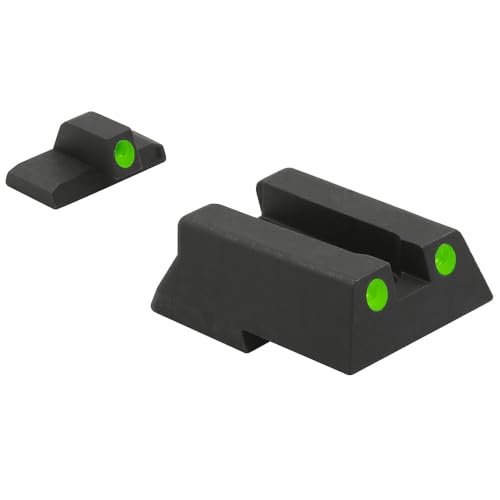 Meprolight Tru-Dot Fixed Green Tritium Pistol Sight Set for H&K 45/45 C/P30/VP9/SFP9 (0115453101)