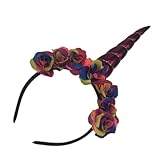 gatuida cerchietto unicorno cosplay e confortevole accessorio party e halloween fascia decorativa con corno per feste e mascherate