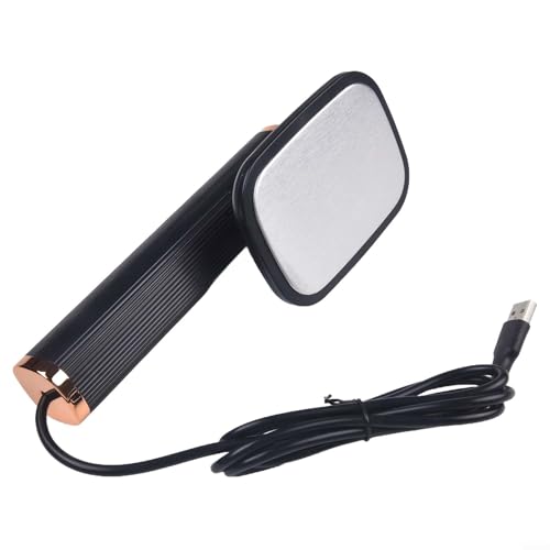 Gdfnmogo Défroisseur vapeur portable de voyage avec poignée rotative à 180 degrés avec USB pour soie, coton, polyester, plusieurs tissus (prise noire)