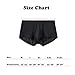 ZONBAILON Mens Sexy Underwear Sheer Ice Silk See Through Cool and Breathable Boxer Briefs Stretch Black XL