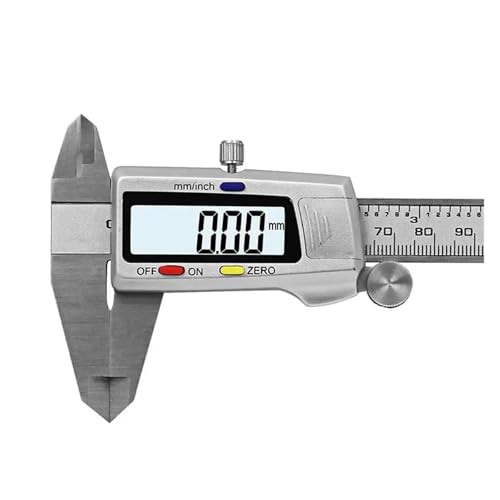 Micromètre numérique 150 mm en acier inoxydable avec boîtier métal haute durabilité