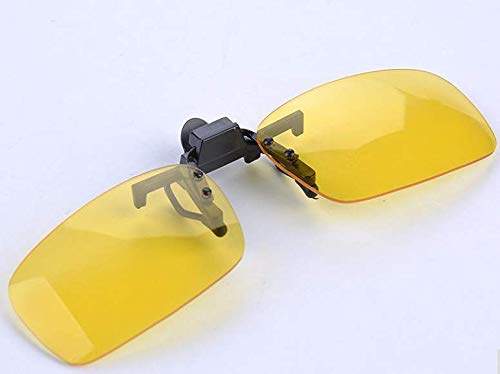 Óculos Clip On Lentes Amarelas Visão Noturna Night Drive