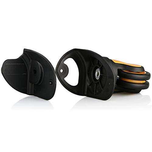 Trunk Wheels,Luggage Wheels Replacement, 360 Degree Swivel Mute Repair Replacement Luggage Wheel Suitcase Wheels Parts Spinner (W159#)(A Type Set of a Pair)3