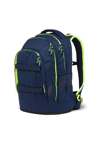 Satch pack design originali, alta qualità, ben organizzati, sostenibili Toxic Yellow - Blu scuro - 2