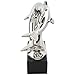 Deco 79 Ceramic Dolphin Decorative Sculpture Home Decor Statue with Black Block Base, Accent Figurine 10