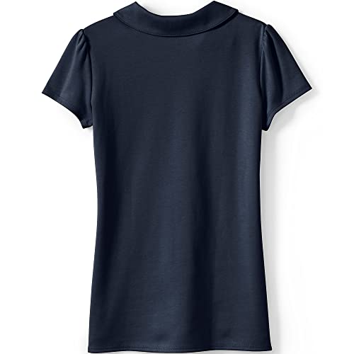 Image of Lands' End Girls Short Sleeve Peter Pan Collar Polo Shirt