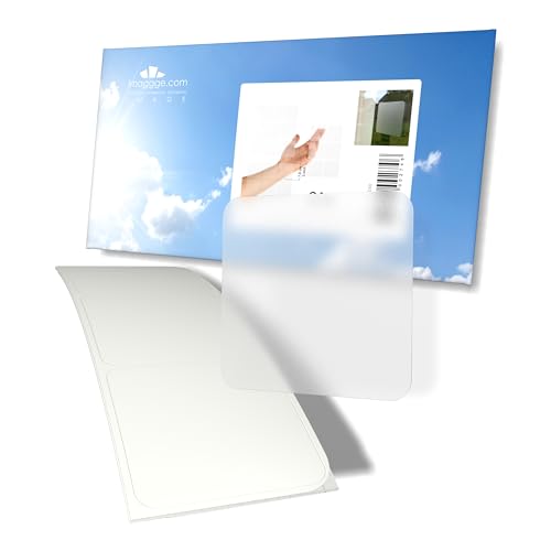 imaggge.com - Pegatinas anticolisión para puertas de cristal (juego de 21 cuadrados arenado-esmerilado translúcido) - Señalización - Evita golpes contra una ventana