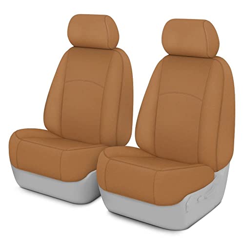 Covercraft Carhartt SeatSaver Custom Seat Covers | SSC3473CABN | 1st Row Bucket Seats | for 2019-2020 Ford F-150 (Excludes Raptor), 2019-2022 F-250/F-350 | Brown