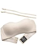 RoseSeek Girl's Push Up Strapless Bra Comfy Bandeau Wireless Bra Sleeveless Tube Tops Bralettes Beige 13Y