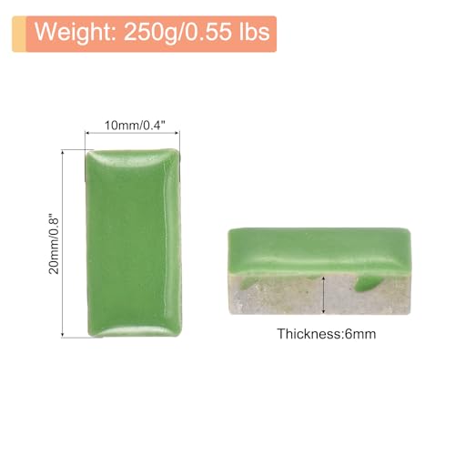 Mosaico de cerámica rectangular verde de 250 g para crear manualidades sin cortes difíciles 3