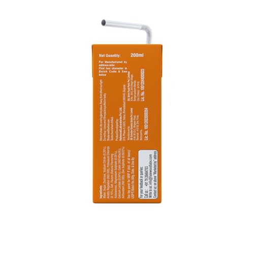 Image of Electrorush Sunburn Orange Hydration Energy Ready-to-Drink 250ml (Pack of 6) | Energy Beverage with Electrolytes, Caffeine & Vitamins | Orange Flavour | Instant Energy & Hydration Support