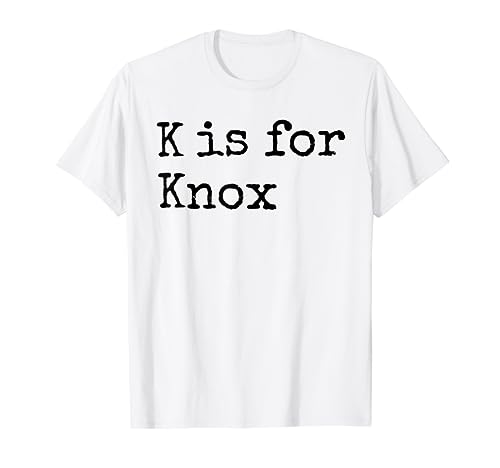 K personalizado es para Knox Name Student Kindergarten Camiseta