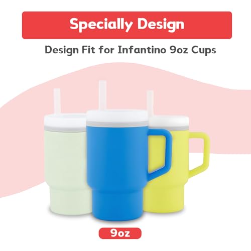 Infantino My 1st Tumbler 6 Pack Replacement Straw BPA Free Cleaning Brush Included