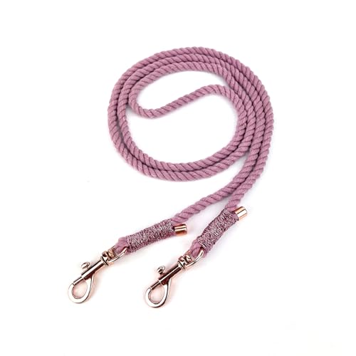 Handykette Altrosa mit Rosegold Karabinern und Endkappen | Handyband zum Umhängen, verstellbar | Universal für iPhone, Samsung & Co inkl. Adapter | ca. 130 cm