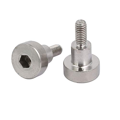 Uxcell A17101400UX0034 304 Stainless Steel Hex Socket Shoulder Bolt 5Mm Shoulder Dia 5Mm Shoulder Length M3 Thread 10Pcs thumb #1