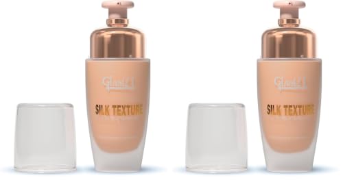 Image of Glam21 Silk Foundation-Lightweight Hydrating Oil-free Formula for Long-lasting Makeup | Balance Skin pH Level | SPF35 UV Protection | Suitable for All Skin Type| 50gm, Gold Honey (Pack of 2)