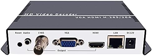 ISEEVY H.265 H.264 4K 1080P Video Decoder with HDMI VGA CVBS Output for Advertisement Display, IP Encoder Decoding, Network Stream Decoding Support RTMP SRT RTSP RTP UDP RTP HTTP