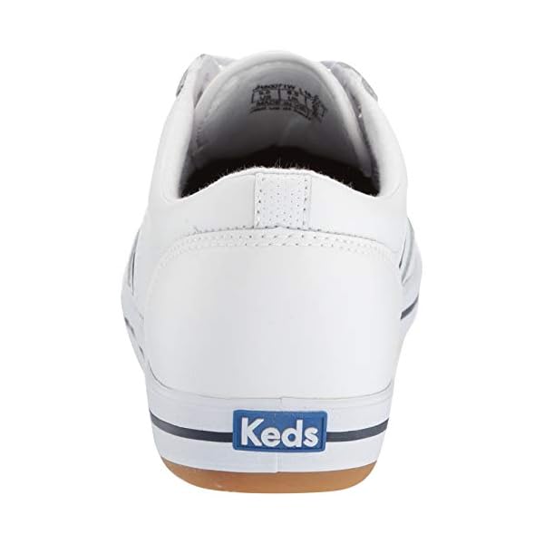Keds Courty Core Lace Up, Sneaker Womens, White Leather, 7.5 Medium