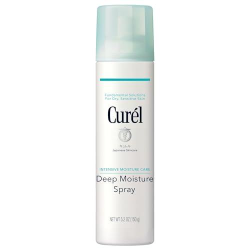 Curel Japanese Skin Care Deep Moisture Spray, Moisturizer for Dry Skin, Face Hydrating Spray with...