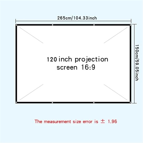 Pantalla Proyector Plegable Exterior 120 Pulgadas miniatura 2