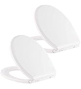 Hibbent Preiu One Click Elongated Toilet Seat With Cover(Oval)- Easy Installation And Quick - View #5