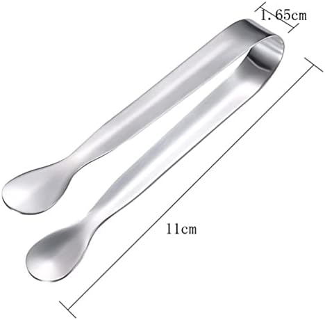 6 Pack Mini Sugar Tongs Stainless Steel Ice Tongs Small Serving Tongs Multi-Purpose Appetizers Tongs for Tea Party Coffee Bar Kitchen by RuiChy