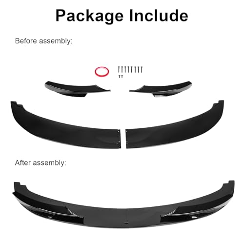 E90 Front Bumper Lip for 2009-2011 BMW E90 LCI 325i 335i M-Sport by KHK - Used condition - Image 8
