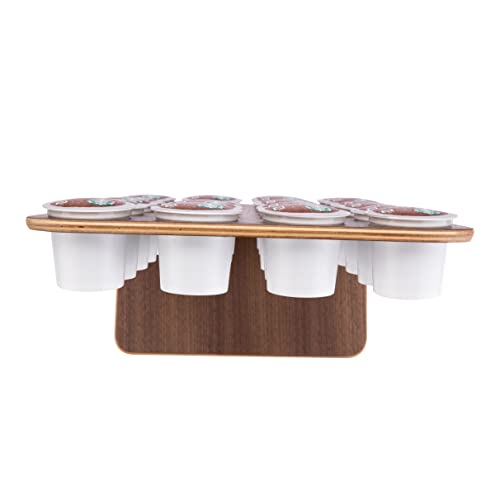 Samdi Coffee Pod Holder, K Pod Holder - 24 Pod Capacity K Cup Holder Organizer And K Cup Holder Wide, Coffee Bar Accessories Compatible With K Cup(Walnut) #TOP2