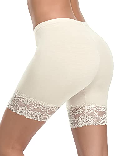 Image of Womens Slip Shorts for Under Dresses Smooth Anti Chafing Underwear Seamless Safety Under Shorts