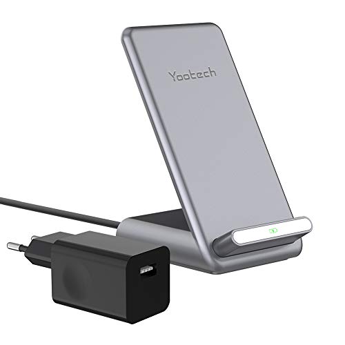 yootech Cargador Inalámbrico Rápido, 7.5W Compatible con iPhone SE 2020/11/11 Pro/11 Pro...