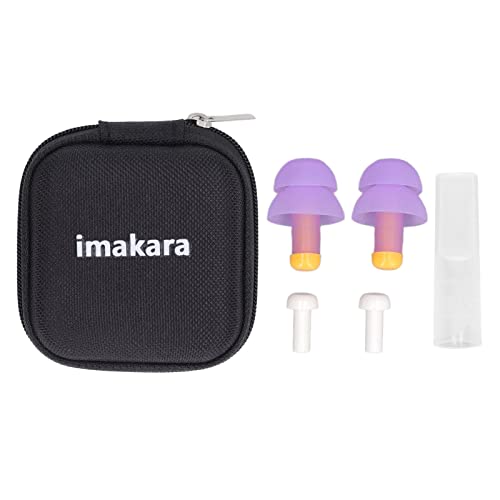 Sleep Ear Plugs, Reusable Silicone Noise Cancelling Airplane Ear Plugs Travel Ear Plugs Shower Ear Plugs for Sleeping Work Concert Swimming