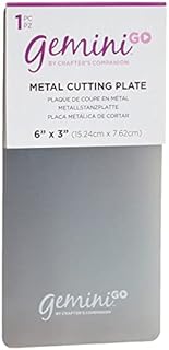 Gemini GO Accessories - Metal Cutting Plate, Silver, 3 x 6-Inch