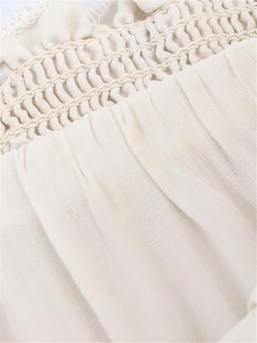 Women's Layered Decoration Mid-High Waist Midi Skirt Long Flowy Skirts Pleated Skirt4