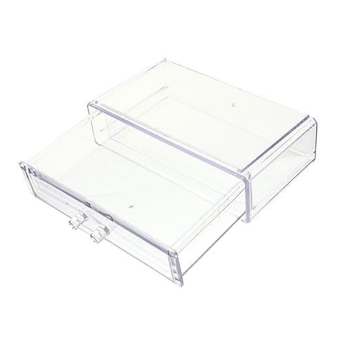 CANIGHT メイクアップ収納オーガナイザー収納ボックス引き出しスタイルケース4コンパートメント卓上化粧品ボックス