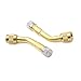 uxcell 2Pcs Gold Tone 135 Degree Car Motorcycle Tire Valve Extension Adapter Extender