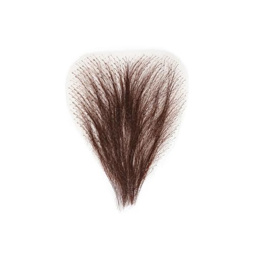 Fake Private Hair Handmade Biniki Hair Temprature Fiber Adding Volume (Style2, Dark Brown)