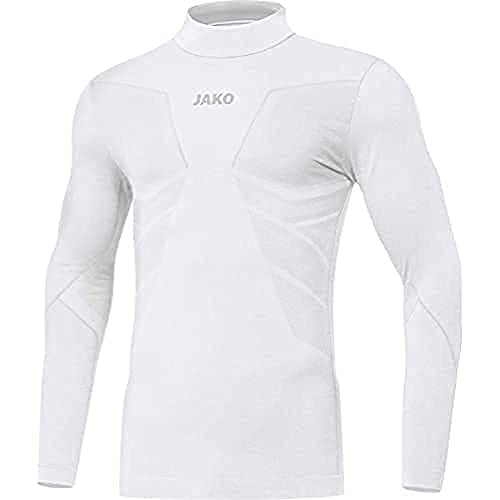 JAKO Unisex Kinder Comfort 2.0 coltrui Kinder Rollkragen, Weiß, 13-14 Jahre EU