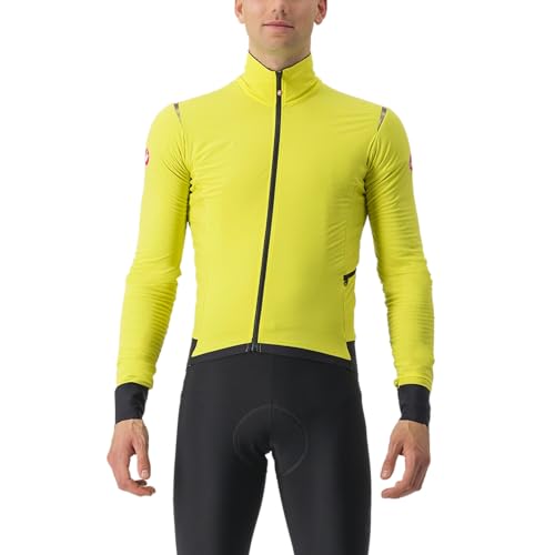 CASTELLI 4523506-776 ALPHA FLIGHT ROS JKT Jacket Unisex SULPHUR/NICKEL GRAY Tamaño M