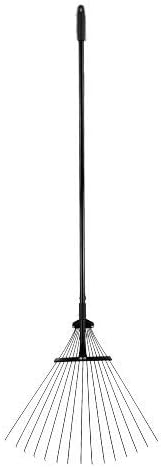 Greenfields Telescopic Metal Adjustable Rake for Quick Cleaning Up of Lawn, Yard, Garden Leaf Rake Steel, Lightweight and Rust Resistant Ergonomic Handle