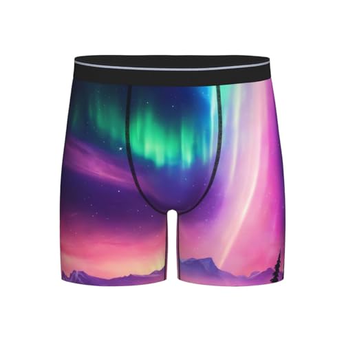 HUIopq Calzoncillos tipo bóxer para hombre, elásticos, suaves, transpirables, para uso diario, Negro, M