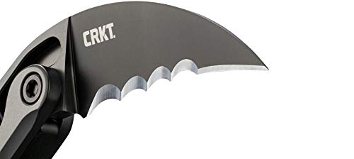 Hunting Folding Blade Karambit 2.41" D2 Black Tini Handle #TOP7