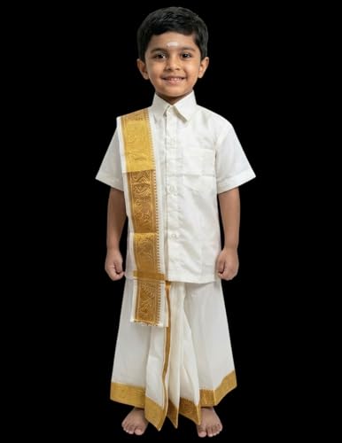 Image of BookMyCostume Kerala Indian State Onam Fancy Dress Costume for Boys and Men 5-6 years