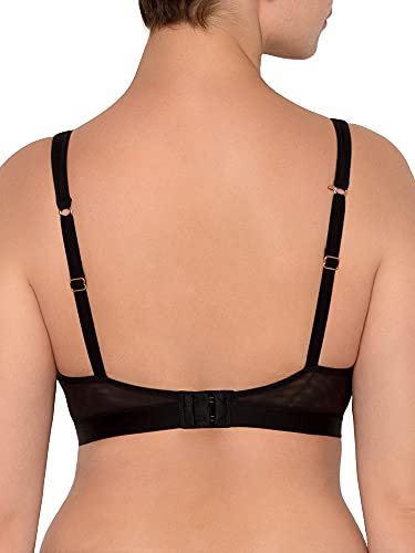 Smart & Sexy SA1422 Womens Sheer Mesh Plunge Bralette Bra thumb #1