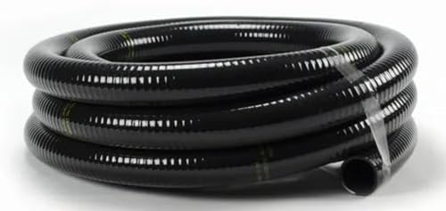 PondScape Flexible PVC Pipe Schedule 40 Compatible Flex Hose for Ponds Pools Spas & Rigid PVC Pipe Applications Glue-In Installation Black Flexpipe (2-inch x 25-feet)