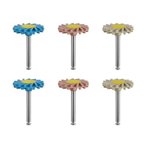 Image of Dental Composite Resin Polishing P3 Disc Polisher Wheels Diamond 3-Step Diamond Impregnated Polishing System System 14mm Wheel Kit Spiral Flex Brush Tools