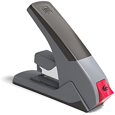 TRU RED OneTouch HeavyDuty Stapler, 60Sheet Capacity, Gray/Black HighPerformance Office Stapler