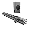 2.1 soundbar met subwoofer, 190 W soundbar voor tv-apparaten, 125 dB, 6 EQ-modi, led off, instelbare bas, ondersteunt HDMI, Bluetooth, AUX, optische USB